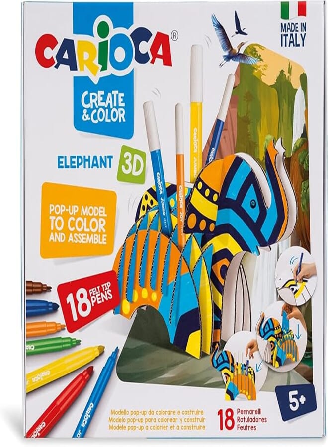 Carioca create & color elephant 3d